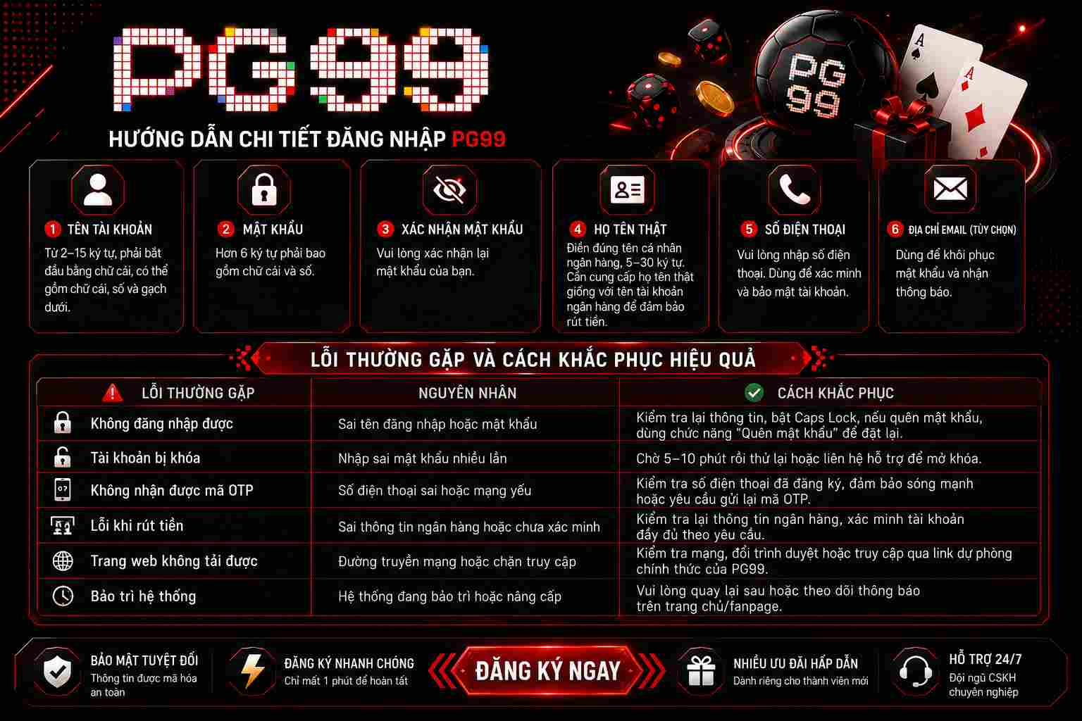 Hướng dẫn đăng nhập PG99 trên điện thoại và máy tính đơn giản